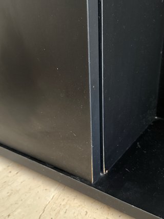 Acuario 200L con mueble negro y accesorios