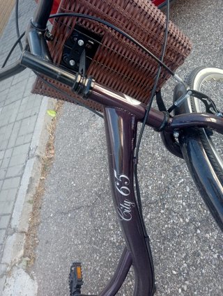 Bicicleta Mujer 27.5 Marrón con Cesta