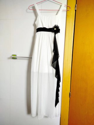 Vestido largo blanco Talla XS