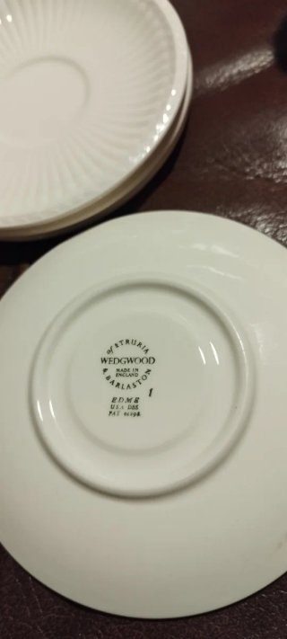 Servicio café Wedgwood Esme porcelana blanco