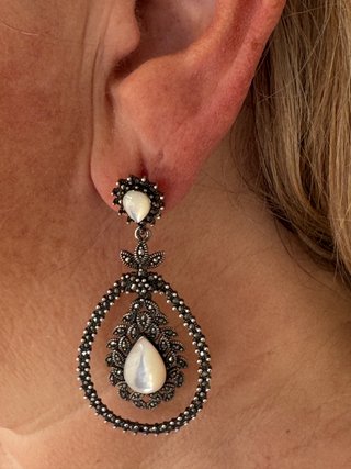 Conjunto Plata: Anillo y Pendientes