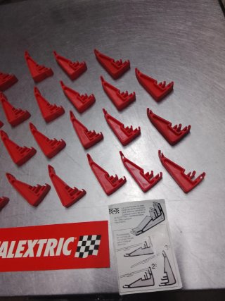 23 Cuñas Peralte Scalextric Pista Negra