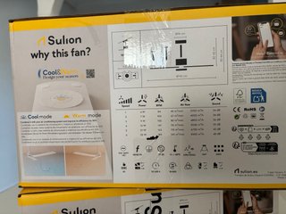 Dos Ventiladores Techo Sulion Sunset M Wifi Blanco