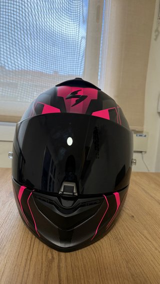 Casco Scorpion Exo-1400 Evo II Air Negro/Rosa