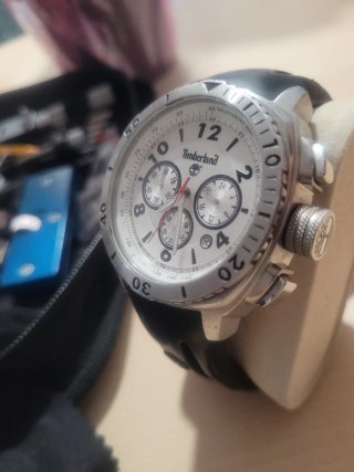 Reloj Timberland Cronógrafo Plata y Negro