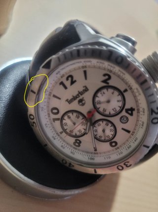 Reloj Timberland Cronógrafo Plata y Negro