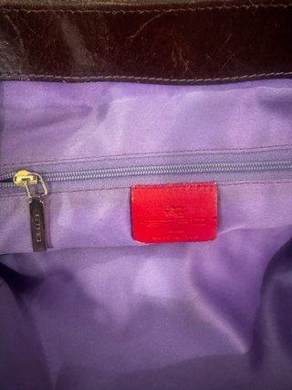 Borsa Etro in Velluto e Pelle Viola