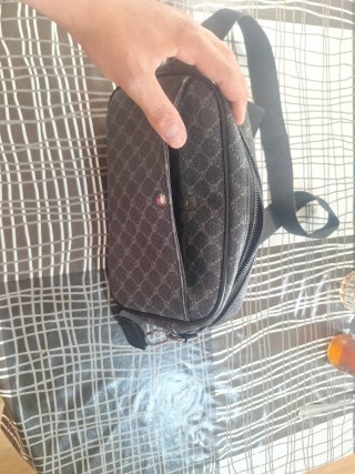 Bandolera/Riñonera Lacoste Negra y Gris