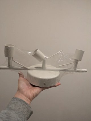 Lámpara techo Ikea 3 focos blanca