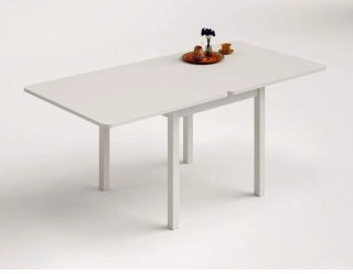 Mesa Comedor Extensible Blanca 90x90cm