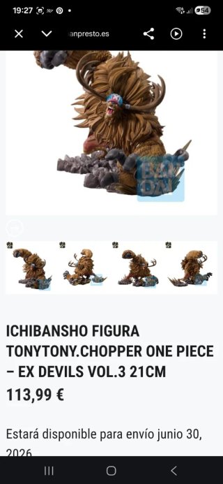 Figura One Piece Tony Tony Chopper EX
