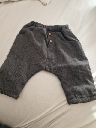 Pantalones grises bebé 0-3 meses