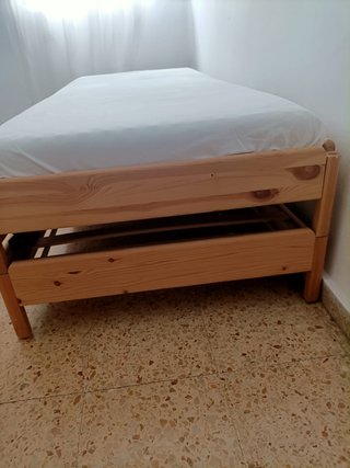 Cama IKEA UTÅKER apilable 2 camas + colchón