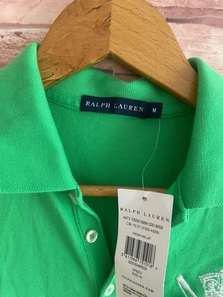 Polo Ralph Lauren Verde Talla M Nuevo