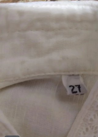 Camisa zaragüel niño bordada Para 3-4 años.
