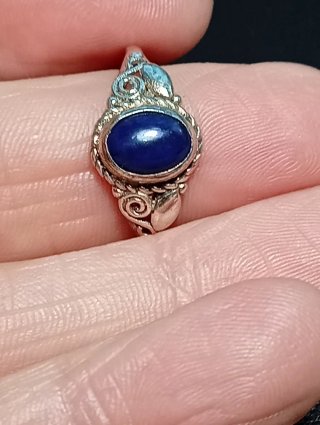 Anillo Plata Ley Lapizlazuli