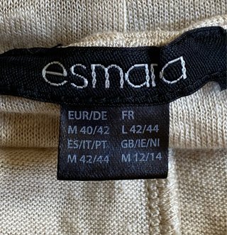 Top lino Esmara beige tirantes botones