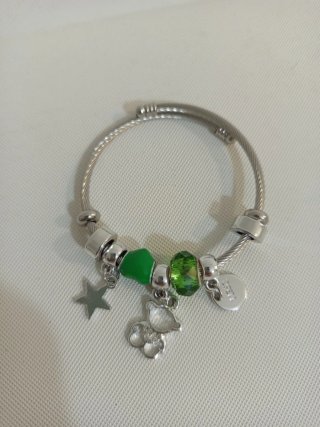Pulsera estilo Pandora con charms.