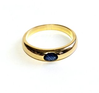 Anillo Oro 18k Zafiro 6.6gr