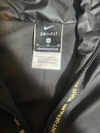 Chaqueta Nike PSG original XL negra Dri-Fit
