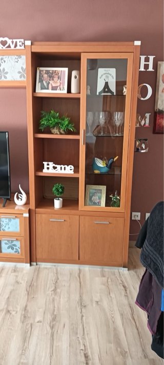 Mueble salón madera maciza 3,20m