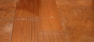 Mesa de comedor extensible de madera
