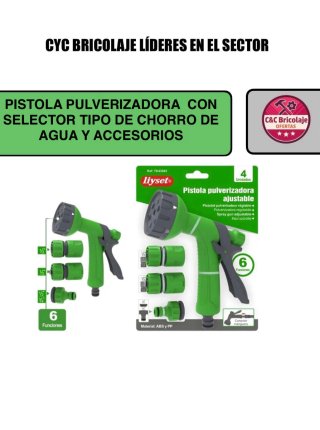 Pistola Pulverizadora Agua con Accesorios