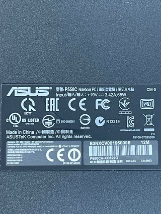 Notebook Asus computer