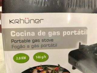 Mini cocina de gas portátil nueva embalada