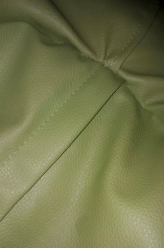 Puff pera XL verde polipiel