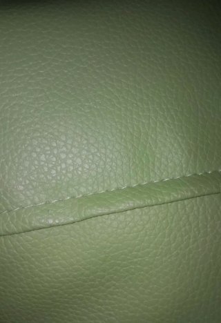 Puff pera XL verde polipiel