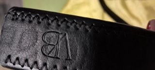 Cinturone in pelle nero taglia 42 da uomo