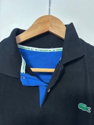 Polo Lacoste Negro Talla S