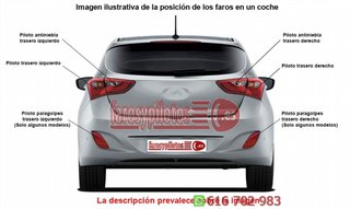 Tulipa de Piloto Trasero Izdo=Dcho NISSAN Camione