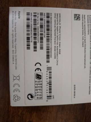 SOLO CAJA VACIA - Caja iPhone 12 mini