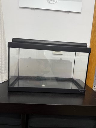 Terrario/Acuario Negro y Transparente