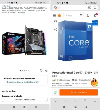PC Gaming i7 12700k DDR5