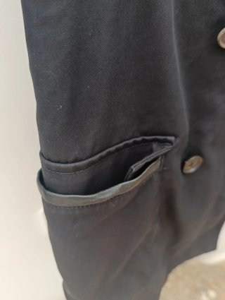 Gabardina Massimo Dutti Negra