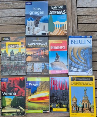 (3) GUÍAS DE VIAJE de los 5 CONTINENTES