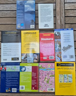 (3) GUÍAS DE VIAJE de los 5 CONTINENTES