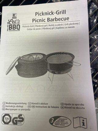 Barbacoa portátil con bolsa