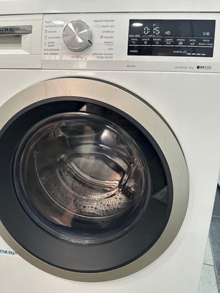 Lavadora Bosch blanca