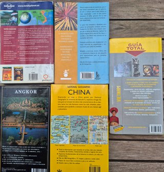 (4) GUÍAS DE VIAJE de los 5 CONTINENTES