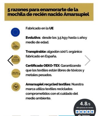 Mochila Porta Bebés Amarsupiel