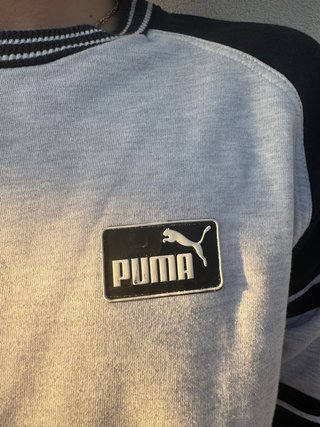 Felpa Puma uomo grigia e nera