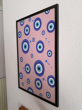 Cuadro Ojo Turco - Poster Proteccion Nazar Fortuna