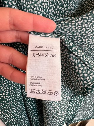 Blusa cruzada estampada & Other Stories Talla 34