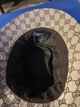 Gorra Gucci Beige y Marrón con Pañuelo
