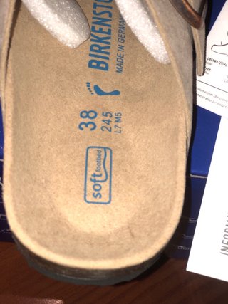 Zuecos Birkenstock Beige Talla 38