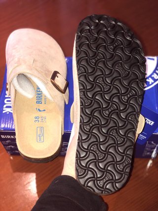 Zuecos Birkenstock Beige Talla 38